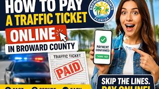 How to pay a traffic ticket online in Broward County