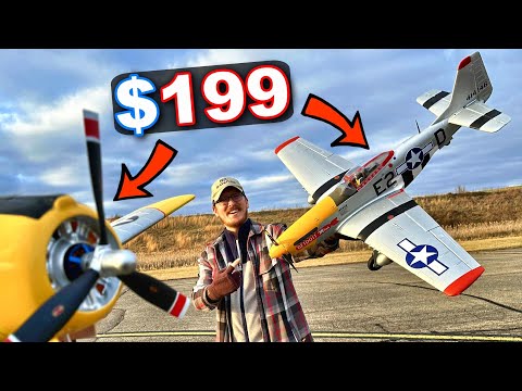 Two UNDER $200 RC Warbird Planes - Arrows P51 Mustang & T28 Trojan
