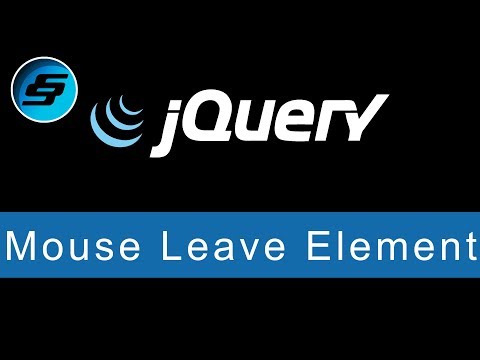Mouse Leave Element jQuery Ultimate Programming Bible