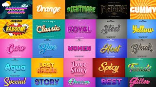 2023 3D Text Effect Ultimate Bundle Photoshop Tutorial Part 1