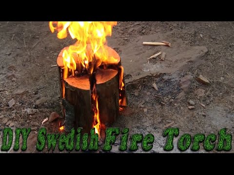 Swedish Fire Torch With A Axe DIY Tutorial