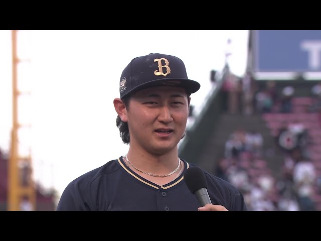 バファローズ・紅林弘太郎選手ヒーローインタビュー 5月3日 東北楽天ゴールデンイーグルス 対 オリックス・バファローズ