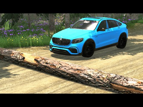 Cars vs Fallen Tree #4 – BeamNG.Drive