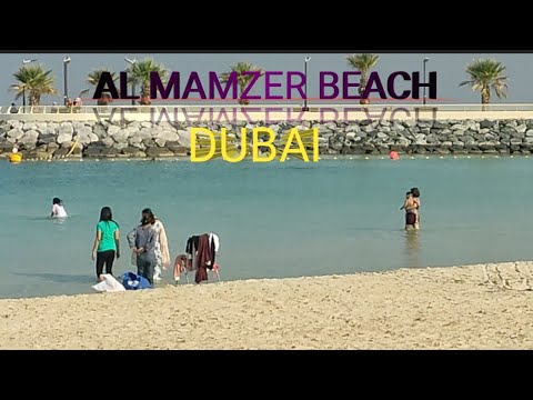 Al Mamzar Beach Dubai 🏖️ 4k Walking Tour||Dubai Beach ||Travel || Nadira Ayzal || Vlog 20