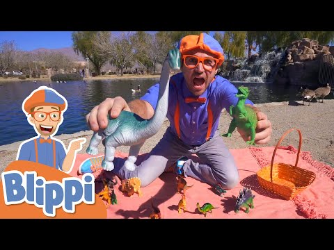 Blippi Visits A Dinosaur Exhibition! | Learn About Dinosaurs | Educational Videos For Toddlers