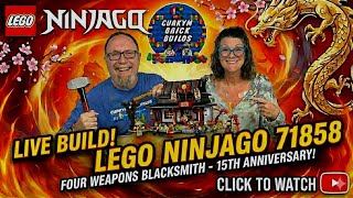 Live Build: LEGO Ninjago 71858 Four Weapons Blacksmith #legoninjago #livestream