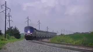 preview picture of video 'California Zephyr with Brand New ACS-64 at Batavia, Iowa'