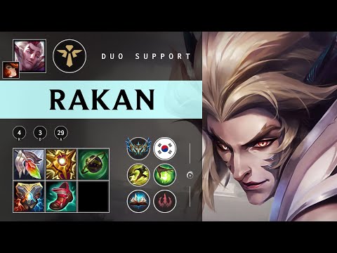 Rakan Support vs Alistar - KR Challenger Patch 25.22