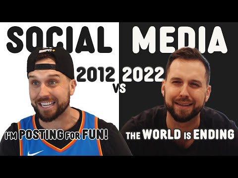 Social Media in 2012 vs 2022