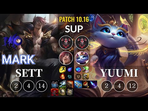 DMO Mark Sett vs Yuumi Sup - KR Patch 10.16