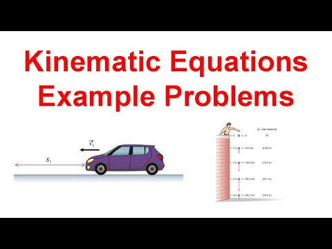 Solving Kinematics Problems in Physics (1D Motion)