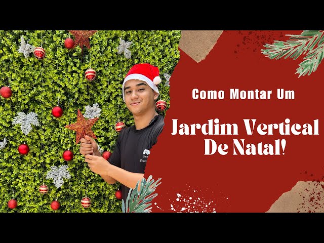 Jardim Vertical Diy - Decoração Para O Natal #diy #decoracaonatalina #jardimvertical #façavocêmesmo