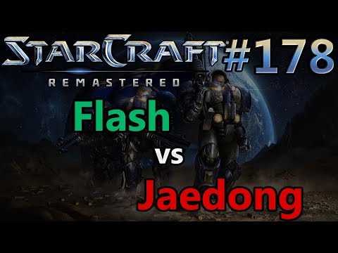 Flash (T) vs Jaedong (Z) on Python - StarCraft: Remastered - Replay-Cast #178 [German]