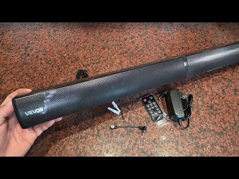 Compact and Sounds Great! 2.1 Channel Sound Bar by VEVOR