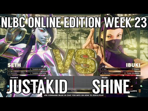 Street Fighter V Losers Final - Justakid (Seth) vs Shine (Ibuki) @ NLBC Online Edition #23