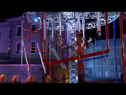 Jessie Labreck vs Meagan Martin on the American Ninja Warrior 13 Women's Championship Power Tower