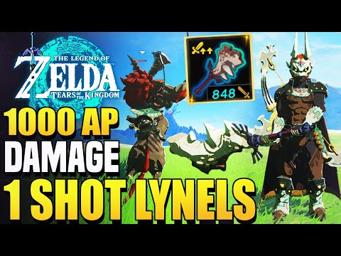 Insane "1000" Damage WEAPON Owns Everything in Zelda Tears of the Kingdom (Zelda TOTK Tips & Tricks)