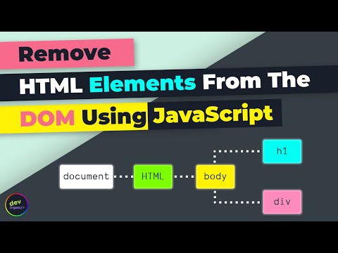 JavaScript How To Remove An HTML Element From The DOM