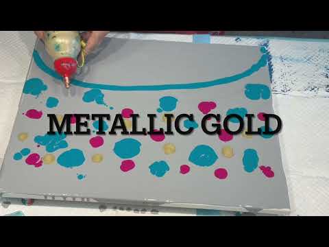 WOW 🤩 EASY SUPER SWIPE~ GORGEOUS CELLS AND LACING PUDDLE POURING FLUID ART MAGIC