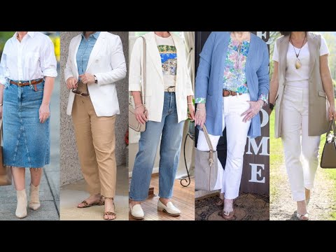 COMODIDAD SENCILLEZ Y ELEGNACIA EN ESTOS LOOKS Y OUTFITS PARA MEJERES MADURAS