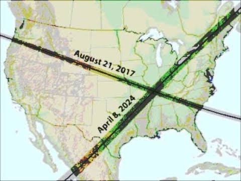 Sign from Heaven? Two Great American Eclipses Mark "X" Across USA