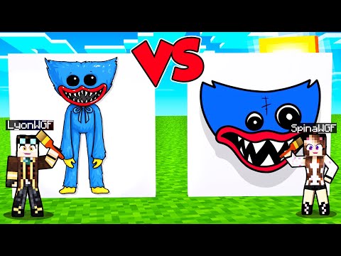 CHI DISEGNA HUGGY WUGGY PIÙ BELLO VINCE SU MINECRAFT!!!