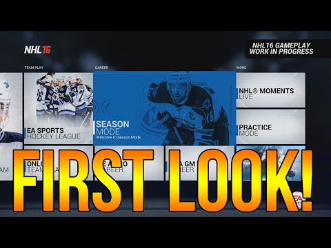 NHL 16 FIRST LOOK! "HUT, GM Mode, and more w/ In-Game Footage!"