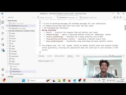CS50p final-project demo