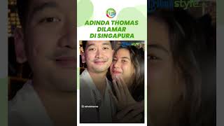 Jarang Umbar Hubungan Asmara, Adinda Thomas Tiba-tiba Dilamar sang Kekasih di Singapura