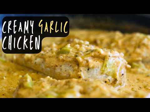 Creamy Garlic Chicken with Leek and Parmesan | One Pan Recipe Ready in 30 Minutes