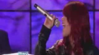 Allison Iraheta-  I Don&#39;t Want to Miss A Thing Live At Ellen Show
