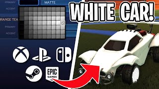 *2023* EVERY WAY TO GET A WHITE CAR IN ROCKET LEAGUE! (CONSOLE + PC)