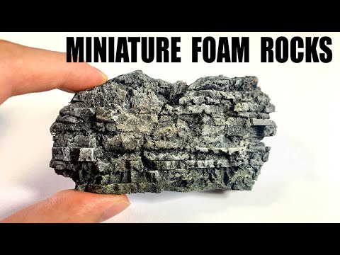How to Carve and Paint Miniature Rocks From Styrofoam