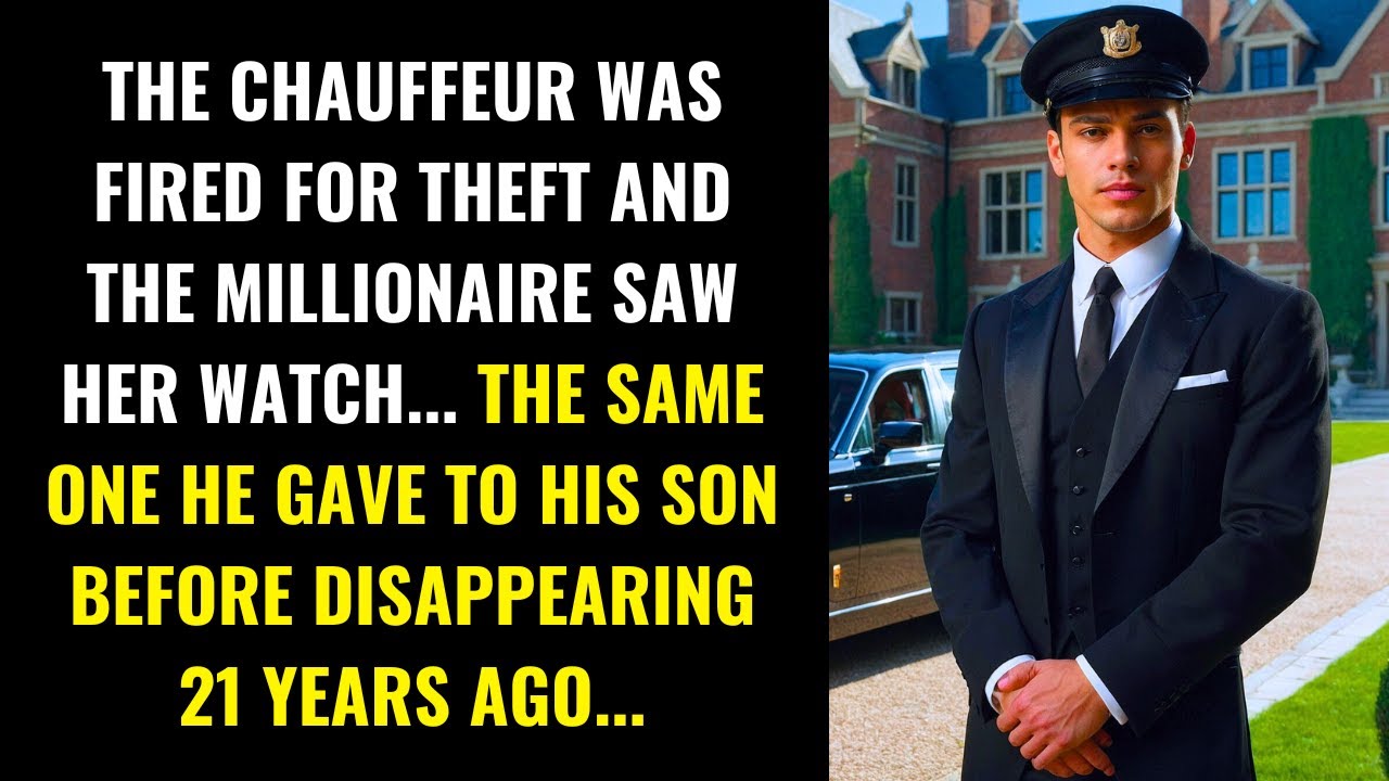 DRIVER FIRED FOR THEFT WEARS THE WATCH THE RICH WOMAN GAVE TO HER SON WHO DISAPPEARED...