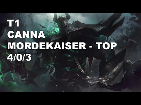 T1 Canna Top Mordekaiser vs Maokai - KR Challenger Rank Game