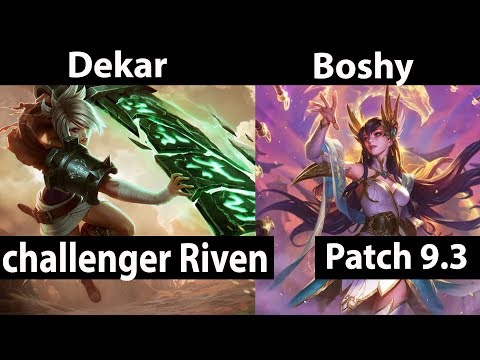 [ Dekar ] Riven vs Jarvan [ TSM Akaaadian ] Jungle - Dekar Riven Stream Patch 9.3