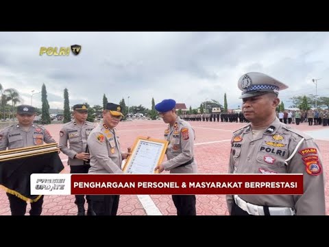 PRESISI UPDATE: POLDA SULTENG BERI PIAGAM PENGHARGAAN PERSONEL &amp; MASYARAKAT BERPRESTASI 6/1/25 18.00