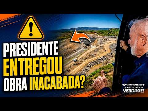 LULA inaugura adutora SEM ÁGUA no RN em correria eleitoral