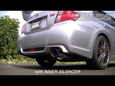 SUBARU IMPREZA STi 2011-2014 HKS RACING MUFFLER for USA