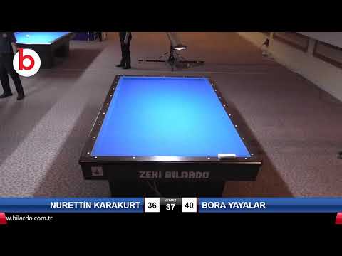 NURETTİN KARAKURT & BORA YAYALAR Bilardo Maçı - 2020 TK 1.ETAP ANTALYA-4.TUR