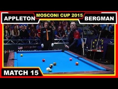 Justin Bergman vs Niels Feijen | Match 16 | Mosconi Cup 2015 9-ball