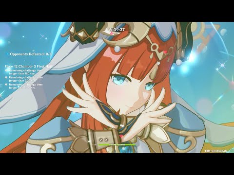 Genshin 3.1 Abyss Phase 2 - Full Star - C0 Nilou Lumine Triple Hydro / C1 Raiden National