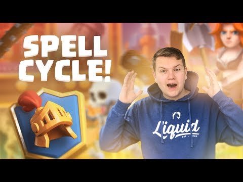 IT ACTUALLY WORKS! Spell Cycle Deck 6,000+ Ladder Gameplay - Clash Royale