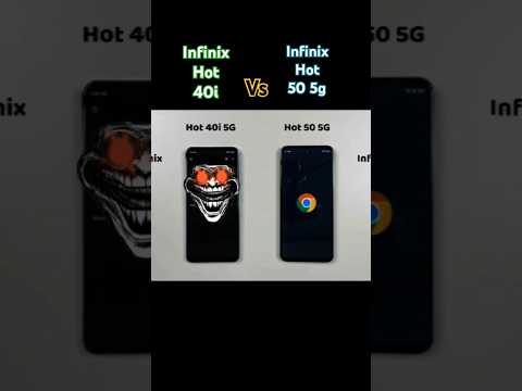 Infinix hot 40i vs infinix hot 50 5g speed test@RabbitsVlog64#trollface#shortvideos