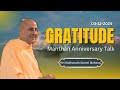 Gratitude Manthan Anniversary Talk By HH Radhanath Swami Maharaj ISKCON Chowpatty