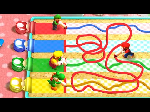 Mario Party The Top 100 MiniGames - Mario Vs Wario Vs Luigi Vs Yoshi (Master Cpu)