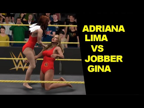 WWE 2K17 Adriana Lima vs Jobber Gina - Baywatch Match
