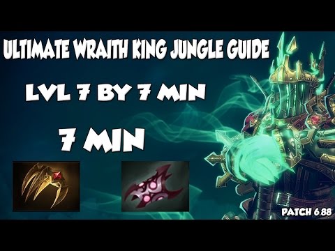 Ultimate Wraith King Jungle Guide | Patch 6.88 | 7 min Armlet | Lvl 7 by 7 min!