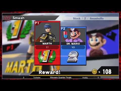HC100 Smash4 - WR1 Bo3: Trickster (Marth/Ike) vs Husky (Dr. Mario/Little Mac)