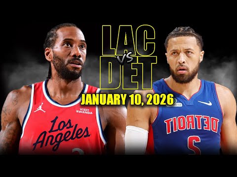 Los Angeles Clippers vs Detroit Pistons Full Game Highlights – January 10, 2026 | NBA Season